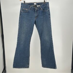 Juniors Size 9 Calvin Klein Jeans Blue Flare Denim 100% Cotton Y2K